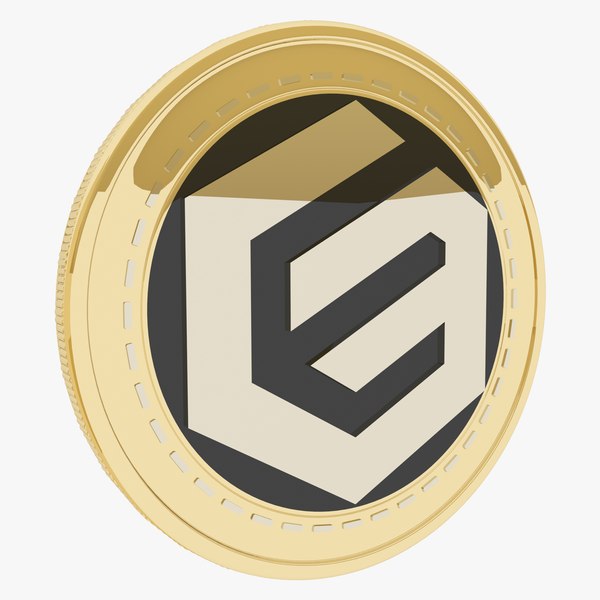 Eulo Cryptocurrency Gold Coin 3D