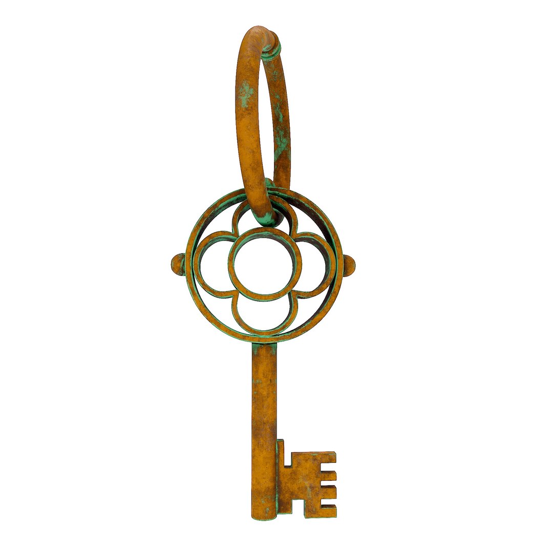 3D Rusty Old Key - TurboSquid 1982046