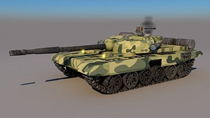 3D rigged army tank
