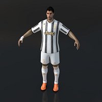 LUIS SUAREZ JUVENTUS 3D MODEL 20202021