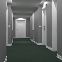 Hotel Walkway Green