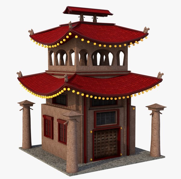 asia asian building 3D model