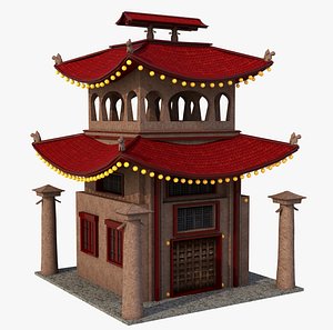 Cartoon Asian Building