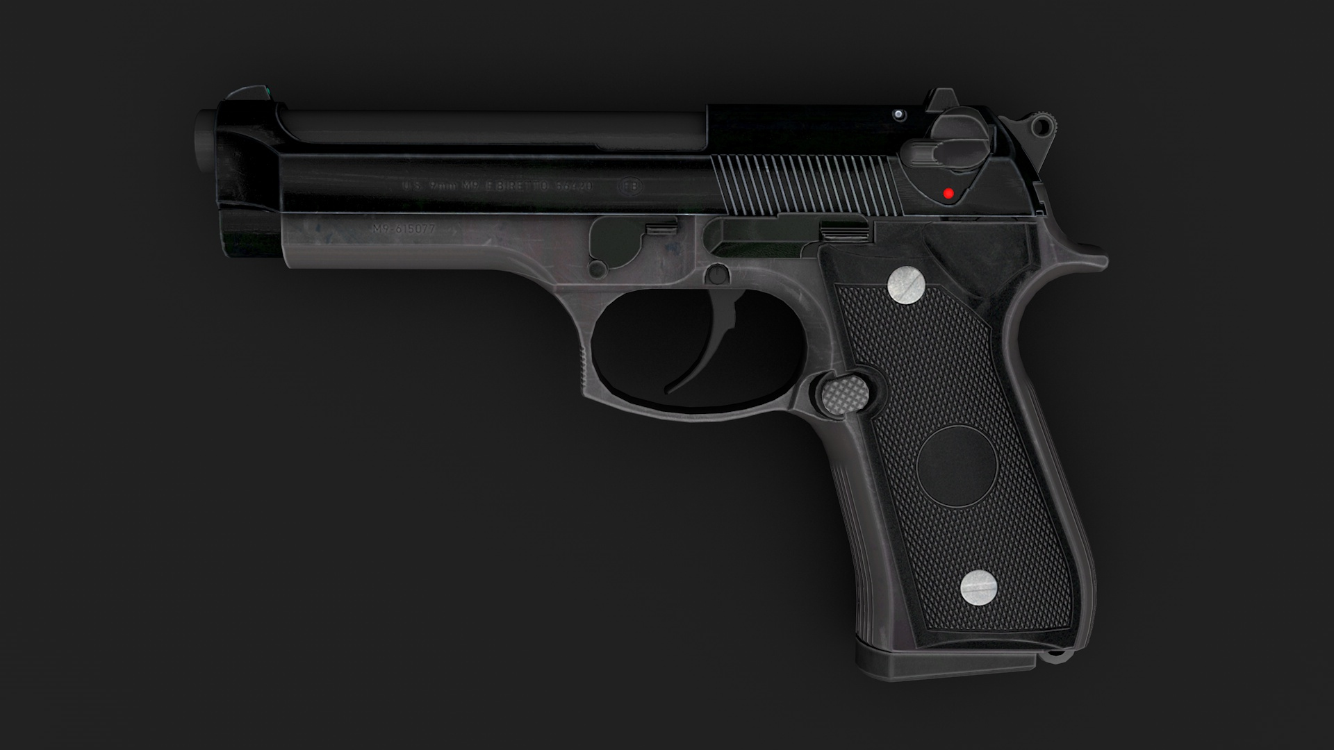 Beretta m9 3D model - TurboSquid 1668105