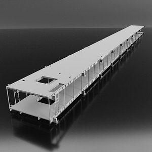 3D Industrial Metal Ramp model