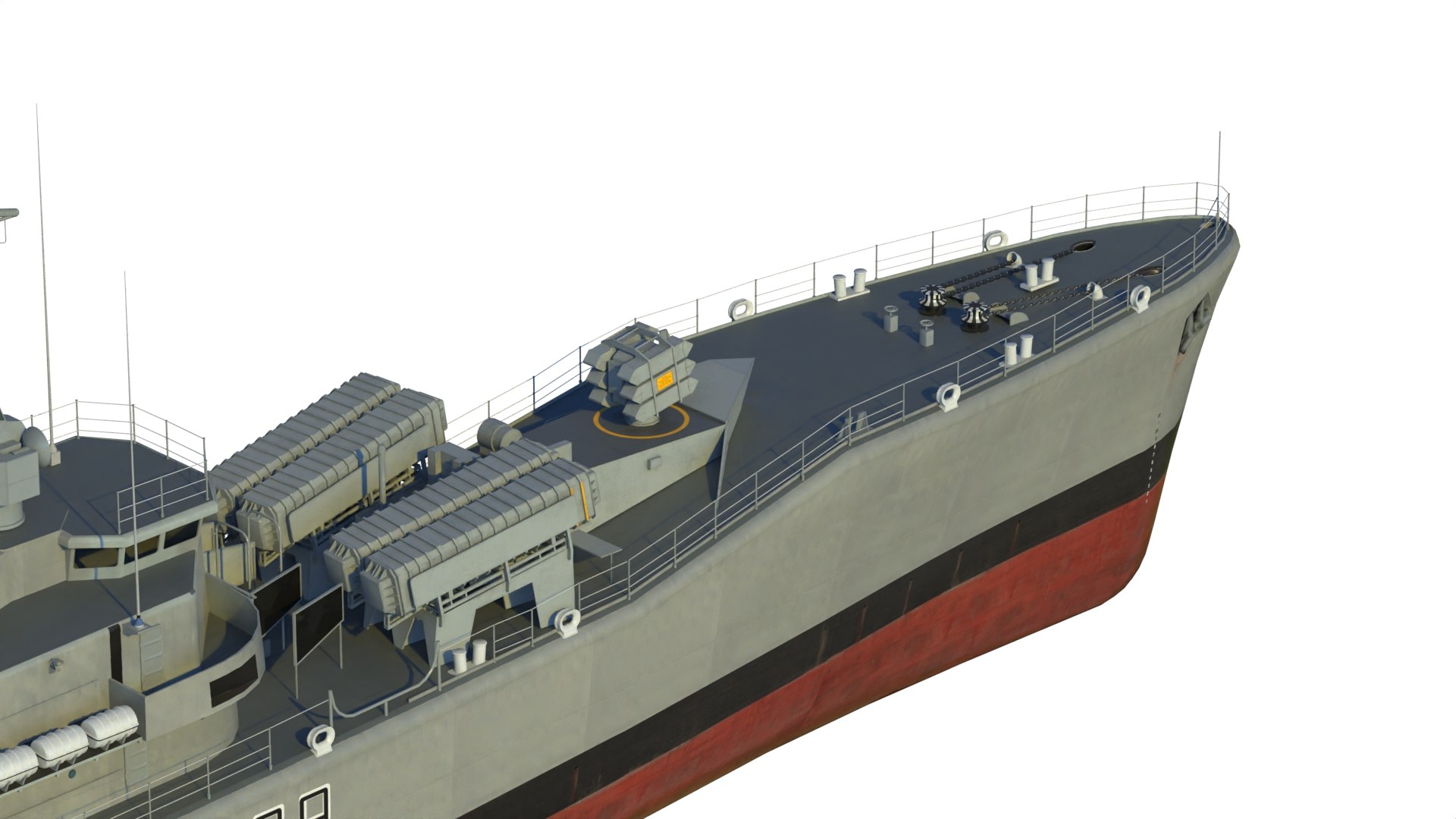 3D Model HMS Leander Class Frigate Type 12I - TurboSquid 2186820