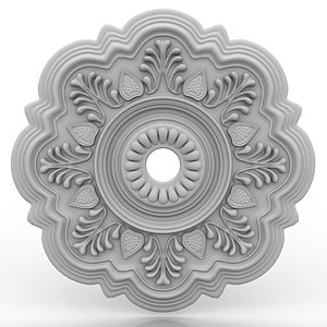 3d model of ceiling medallion