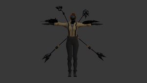 3D drill woman