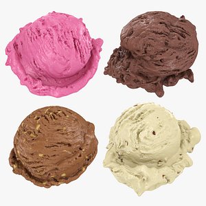 3D Ice Cream Scoop Collection