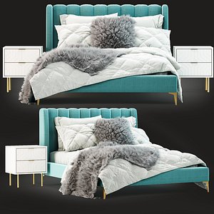 Pottery Barn Avalon Channel Stitch Bed