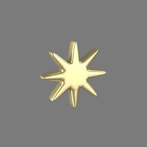 Cartoon stylized Star 6 model