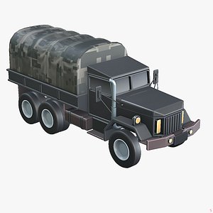 3D Military Tent Truck model