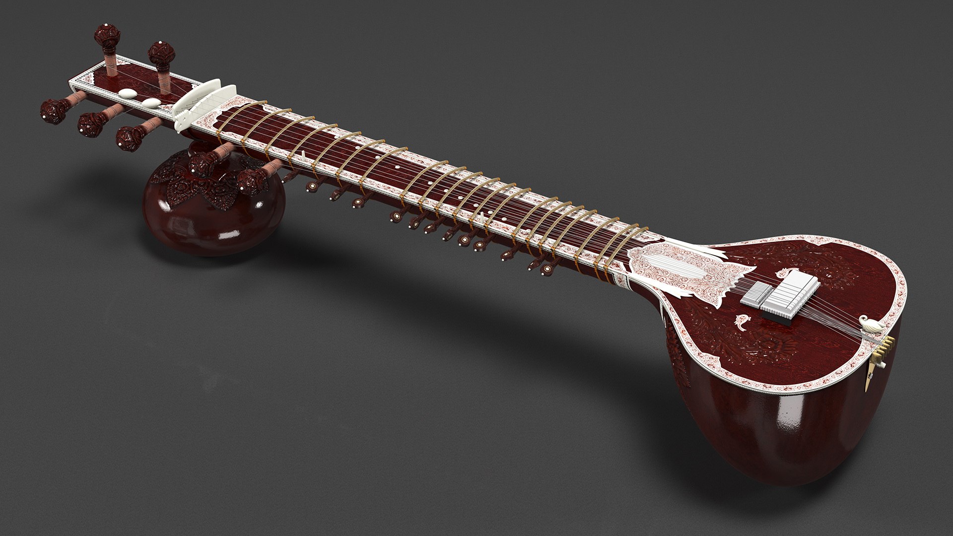 sitar indian classical musical instrument 3D model https://p.turbosquid.com/ts-thumb/vB/L0X8Qc/dPX3bwnm/sitarindianclassicalmusicalinstrumentvray3dmodel006/jpg/1603861488/1920x1080/fit_q87/fb23b8759cc32bec404c21a65a50ac04ded65d88/sitarindianclassicalmusicalinstrumentvray3dmodel006.jpg