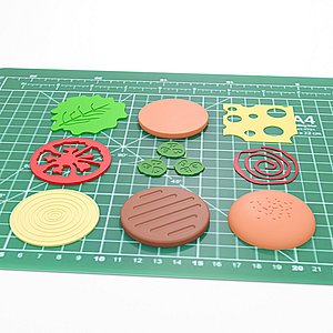 Burger Coaster Fun Stylized 3D