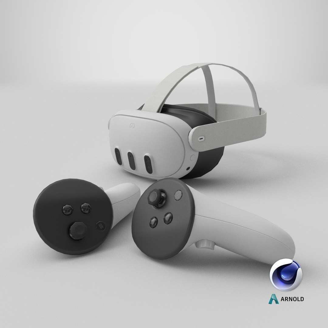 Meta Quest 3 VR Headset With Joysticks PBR model https://p.turbosquid.com/ts-thumb/vB/S0hLwe/7K/stemcell_cinema_4d_arnold_render/png/1722881250/1920x1080/fit_q87/c1576a7d66bed2dc7f7a83e298eacc68a4d1d5f6/stemcell_cinema_4d_arnold_render.jpg