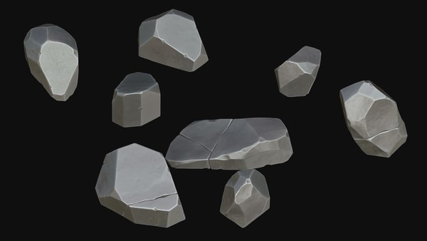 3D stylized rock - TurboSquid 1803020