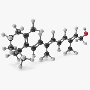 Retinol Molecular Model