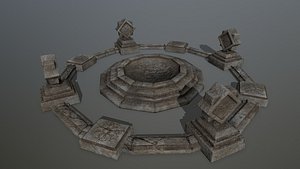 temple 3D model