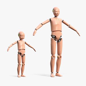 Child Crash Test Rigged Dummies Collection