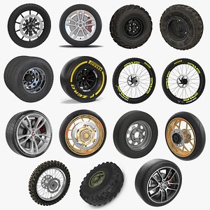 Wheels Big 3D Models Collection 3