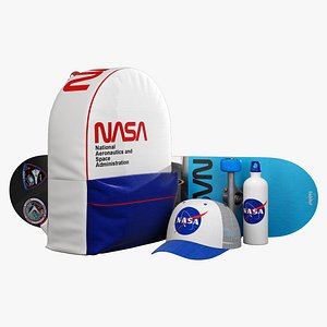 3D decorative set white NASA model