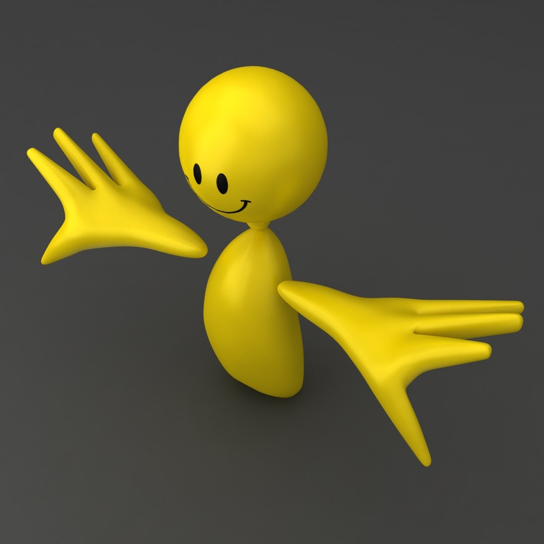 Smiley Rigged Character Model - TurboSquid 1213844