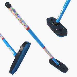 curling broom 3D model