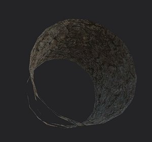 3D model cylinder cave tunnel pbr