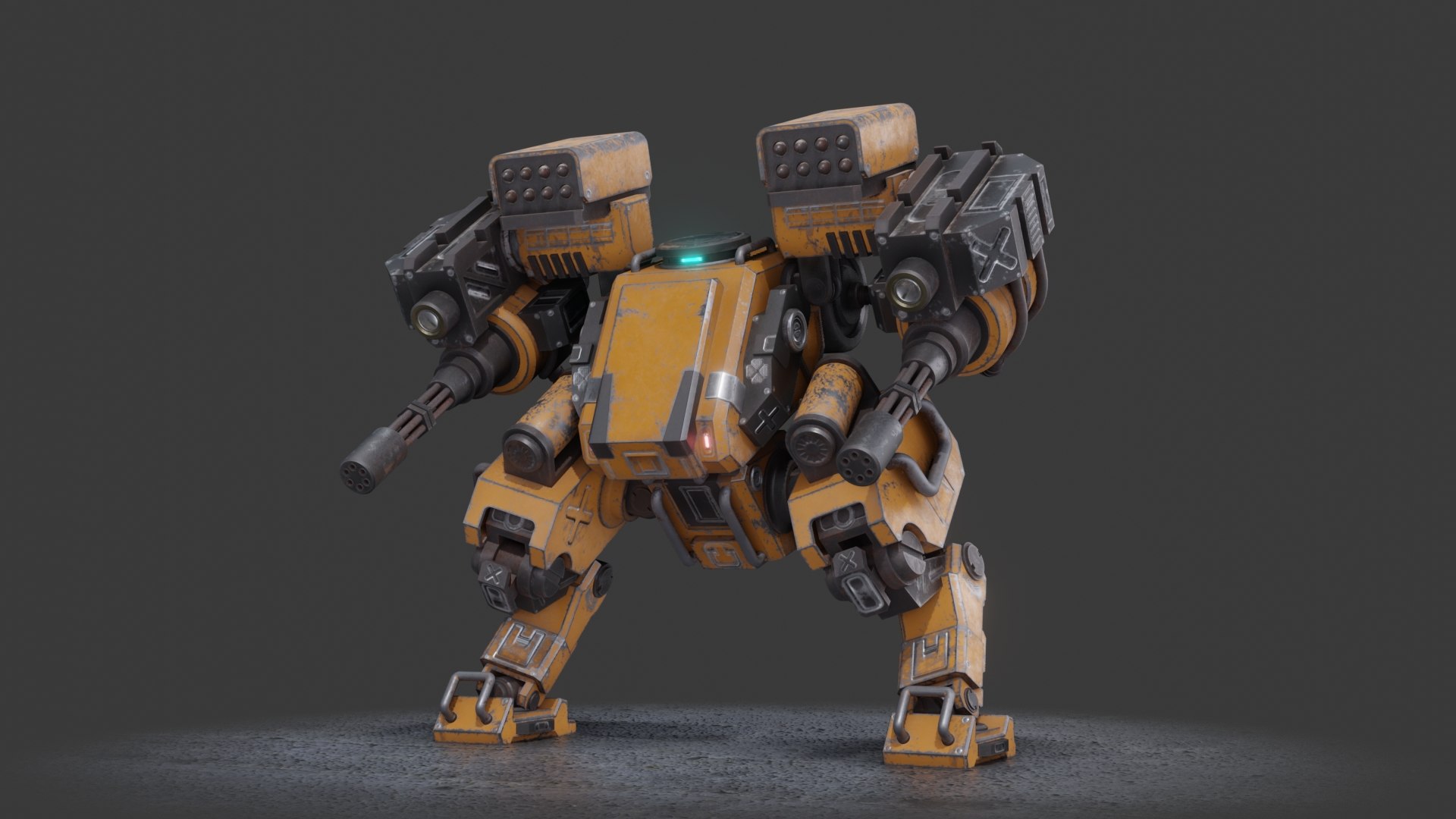 Mech Yellow 3D Model - TurboSquid 1691413