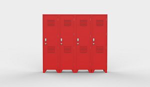 3D model School Gym Locker 04 3D model