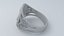 Anillo de plástico azul cielo con el número 14