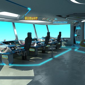 ship bridge 3D model