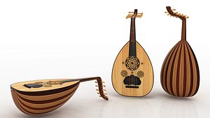 3D model arabic oud music