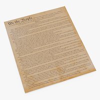 United States Constitution Manuscript Vintage