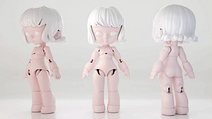 Beta Ball Joint Doll 3D Printed Model 3D model