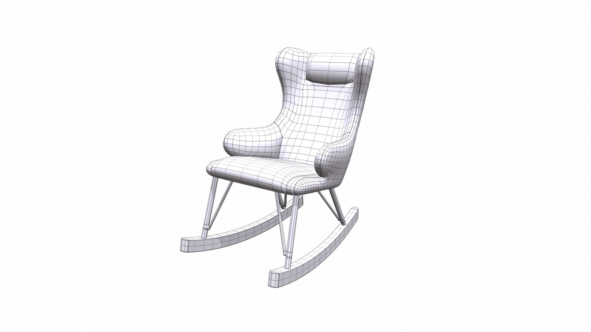 3D Model Rocking Chair 14 - TurboSquid 2111455