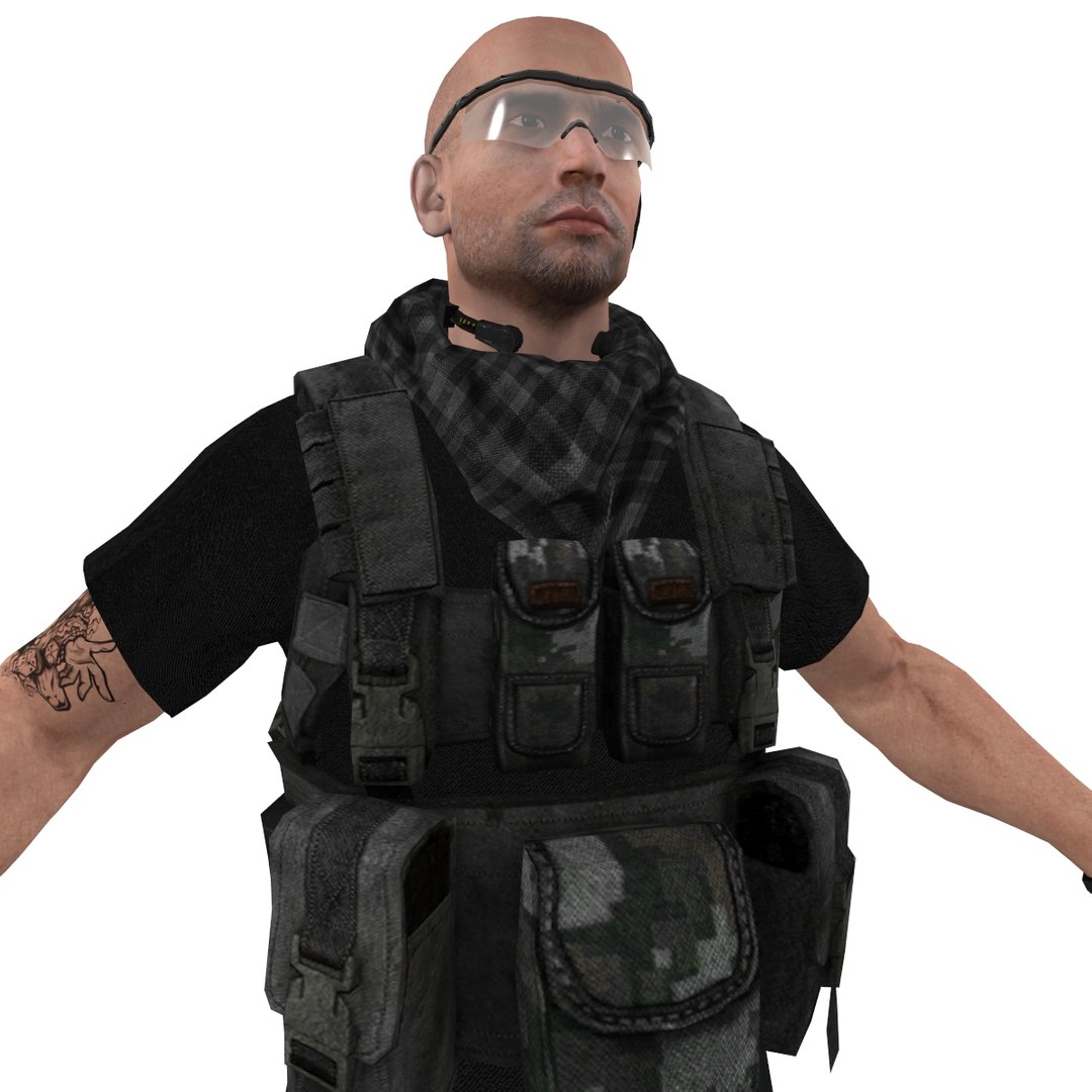 3d Model Mercenary Soldier