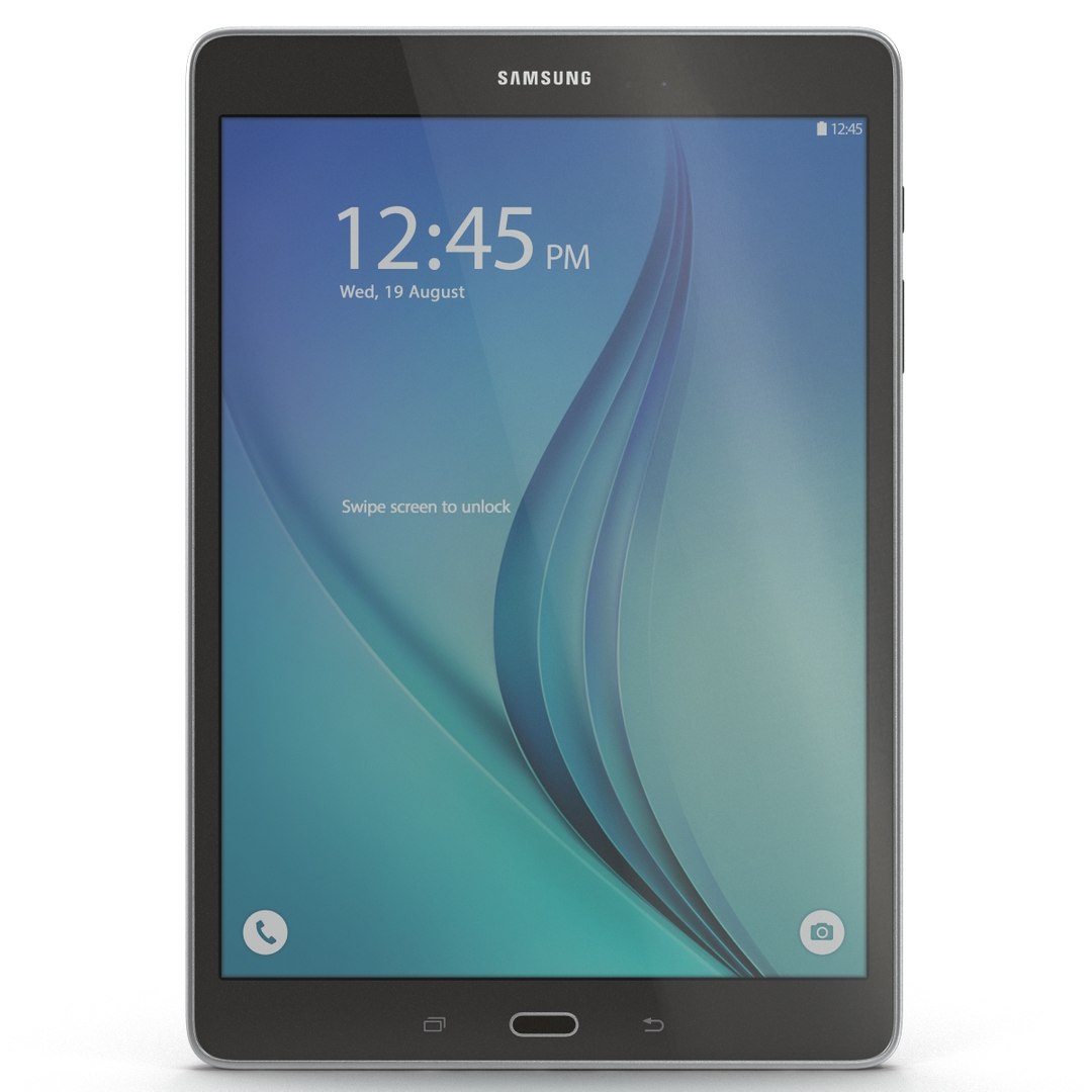 Samsung Galaxy Tab A 9.7 Titanium 3D Model 3D model preview