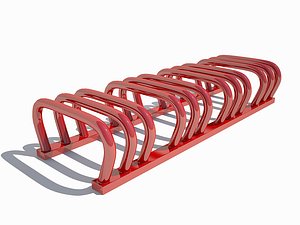 bicycle parking 3d obj