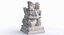 Monkey Family Statue