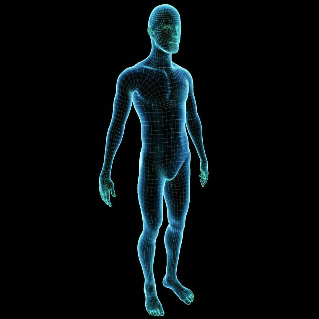 3D Human Hologram Male - TurboSquid 1902712