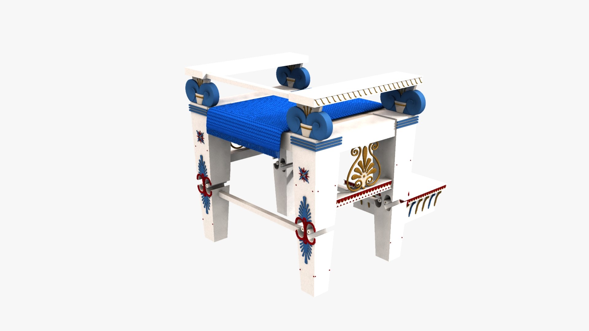 3D Ancient Greek Throne Poseidon B Model - TurboSquid 2079030