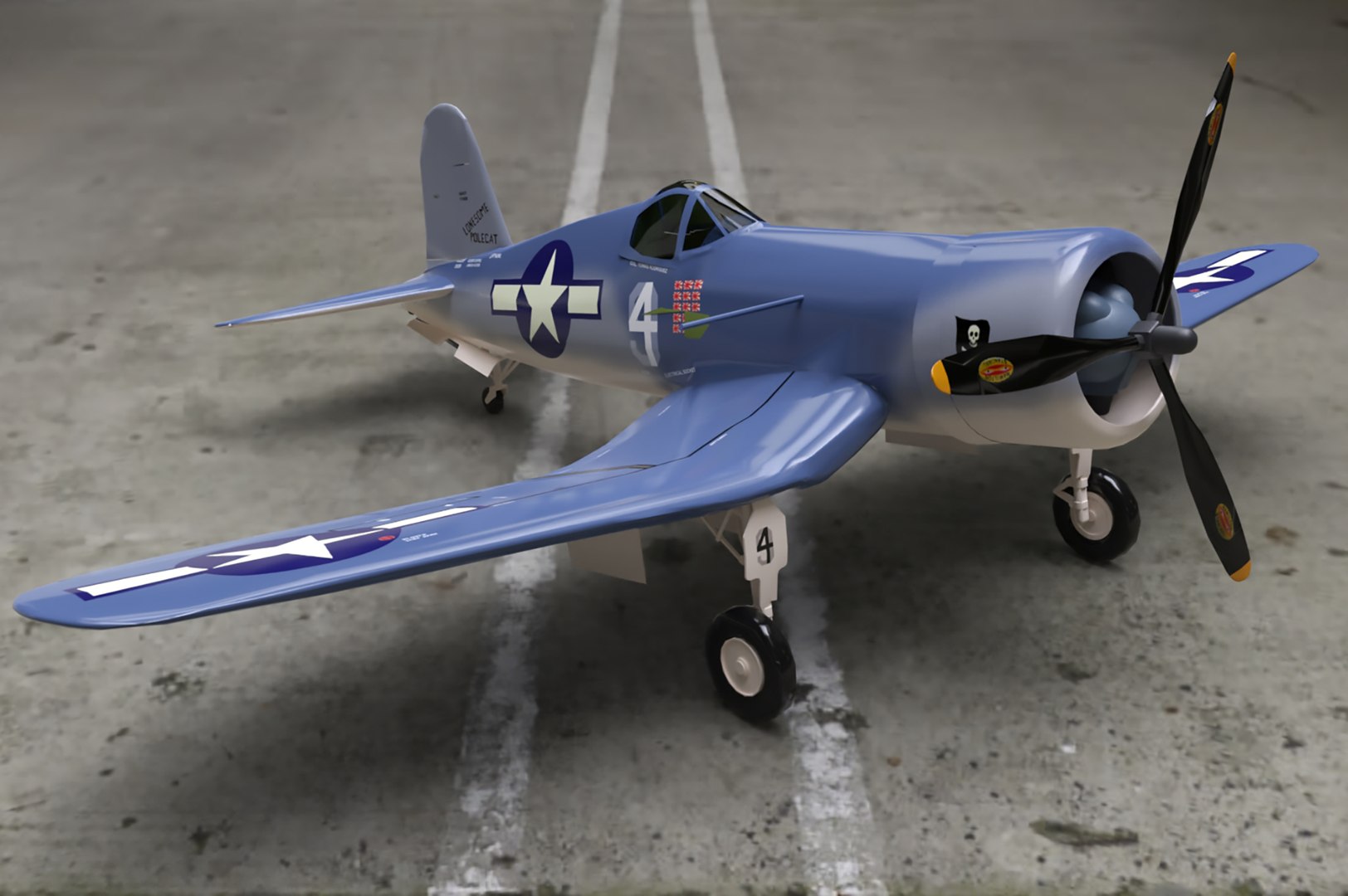 3D VINTAGE AIRPLANE - Vought F4U Corsair - TurboSquid 2025000
