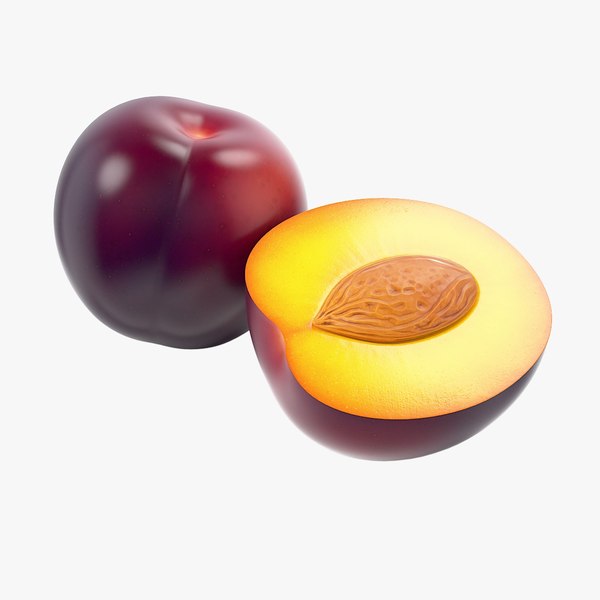 3D Cartoon Plum