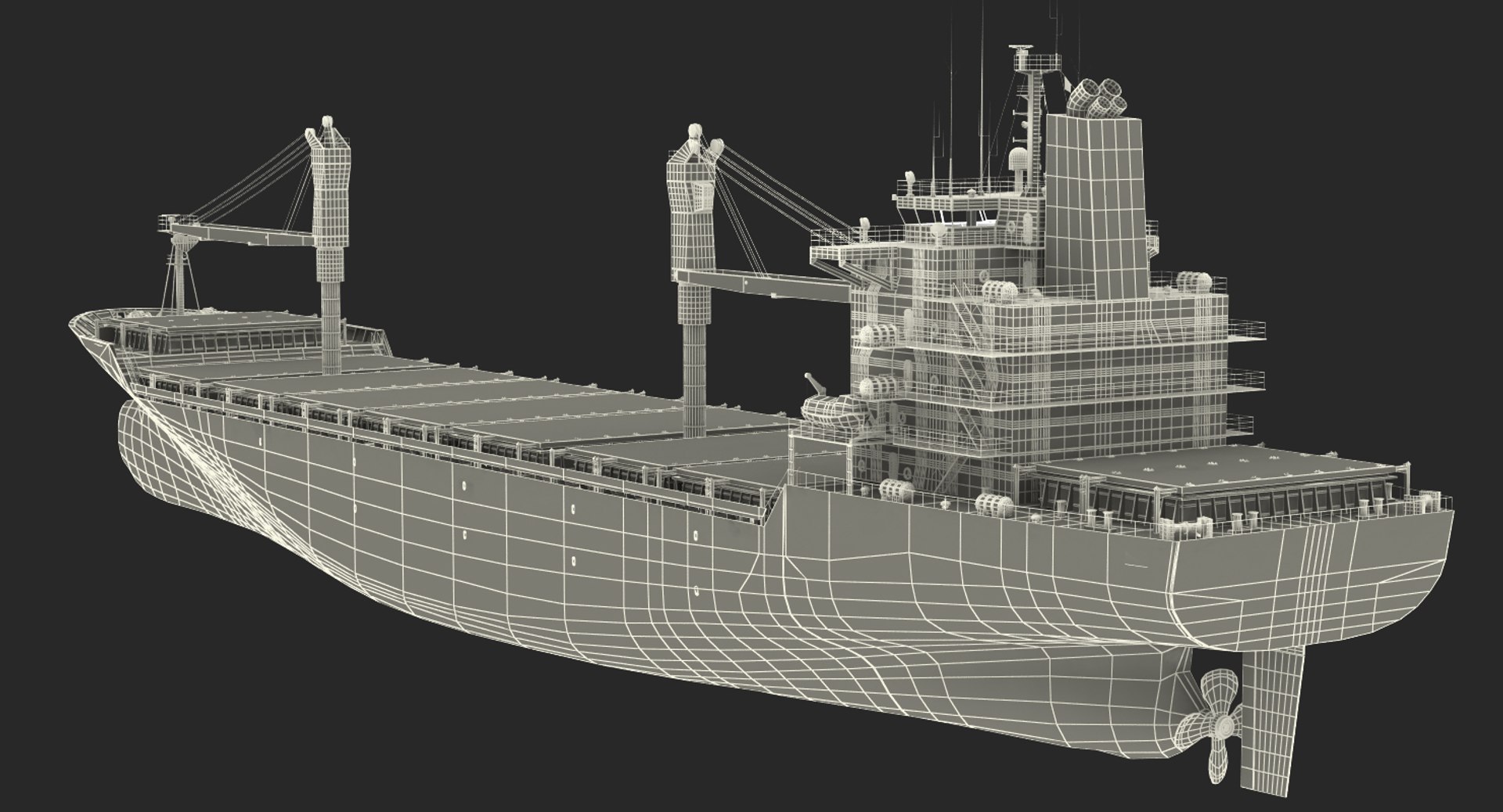 Sea Cargo Ship Generic 3d Model