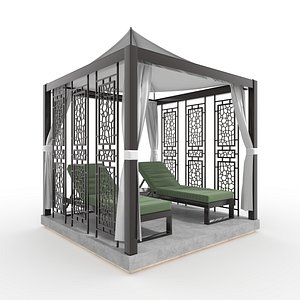 Poolside Cabana 22 3D model