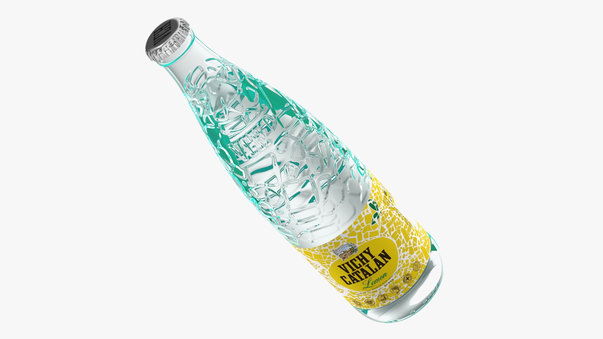 Mineral Water Vichy Catalan Lemon 3D model preview
