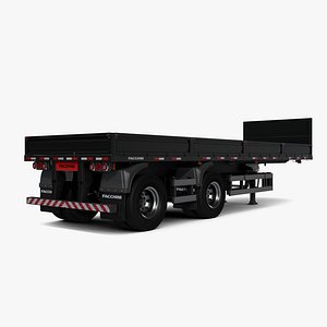 Facchini Semi 2 Axled Flatbed 3D