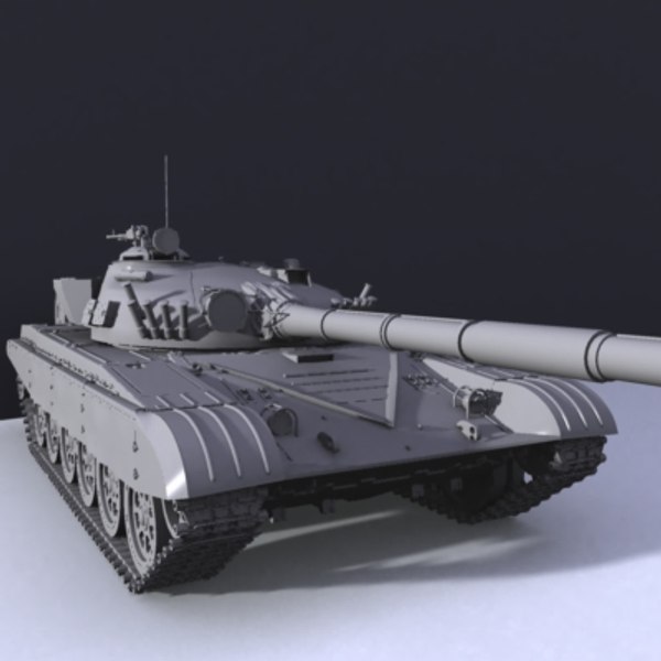 3d model t-72 tank