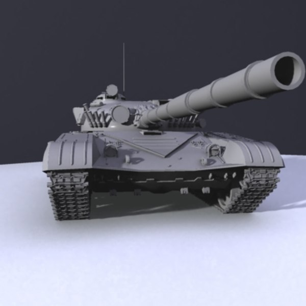 3d model t-72 tank